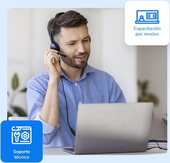 composicion-onboarding Hombre resolviendo duda telefónica