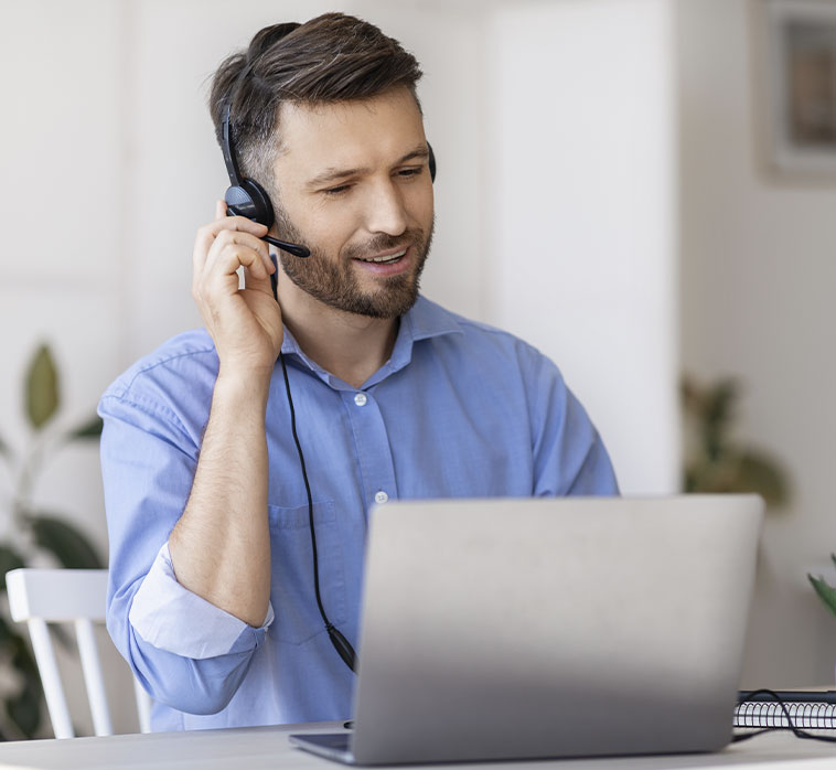 onboarding Hombre atención al cliente